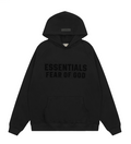 Fear of God Essentials Hoodie - Black/Black