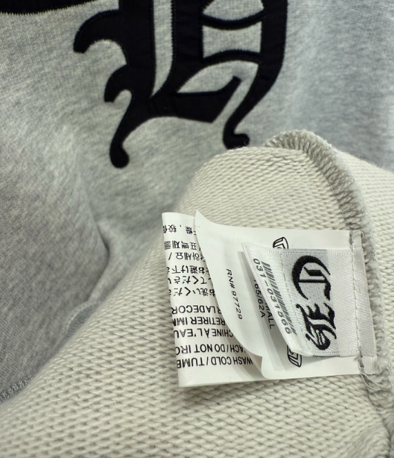 Chrome Hearts Hoodie - Grey with Black Logo