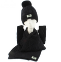 UGG Hat, Scarf & Glove Set - Black