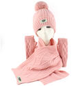 UGG Hat, Scarf & Glove Set - Pink