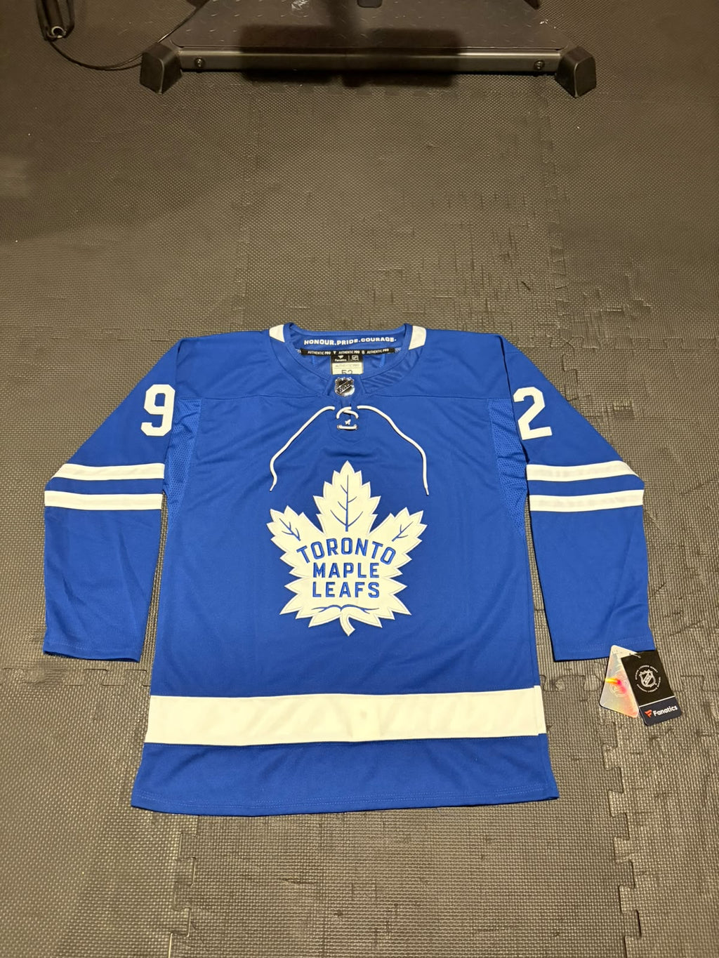 Gavin McKenna #92 Toronto Maple Leafs Fanatics Premium Jersey - Blue