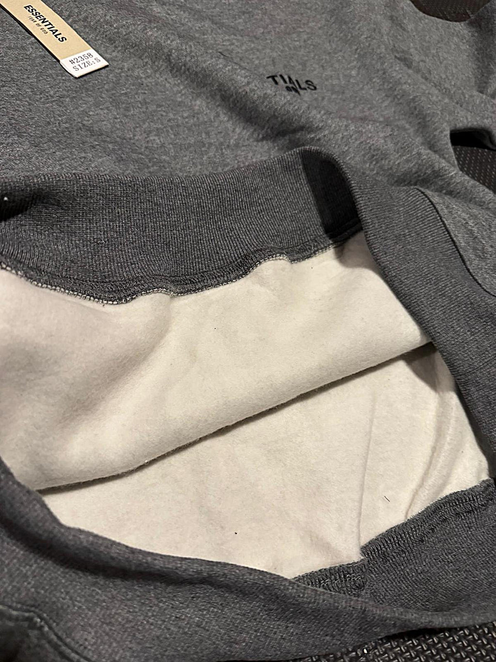 Fear of God Essentials Hoodie - Grey/Black