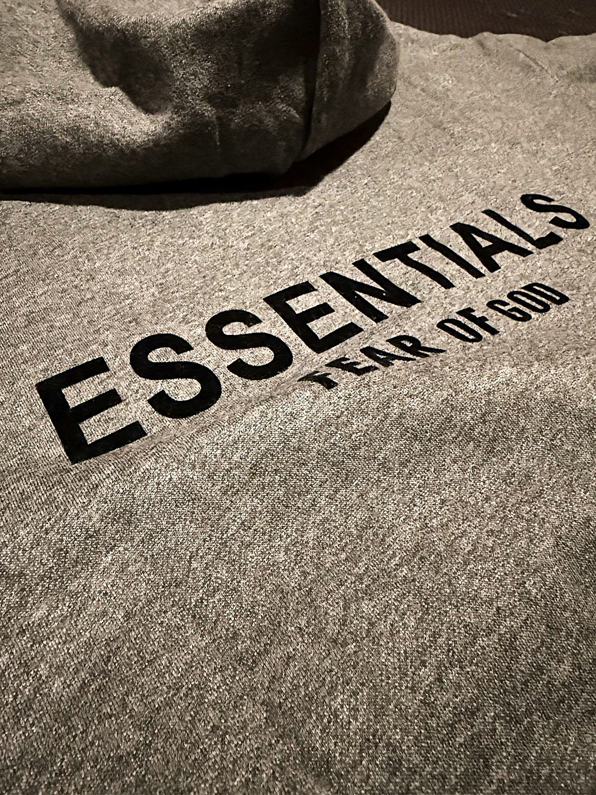 Fear of God Essentials Hoodie - Grey/Black