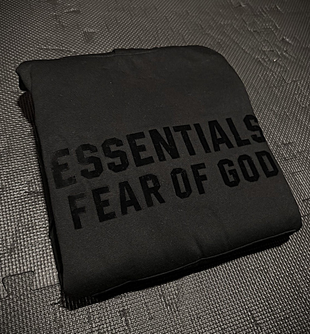Fear of God Essentials Hoodie - Black/Black