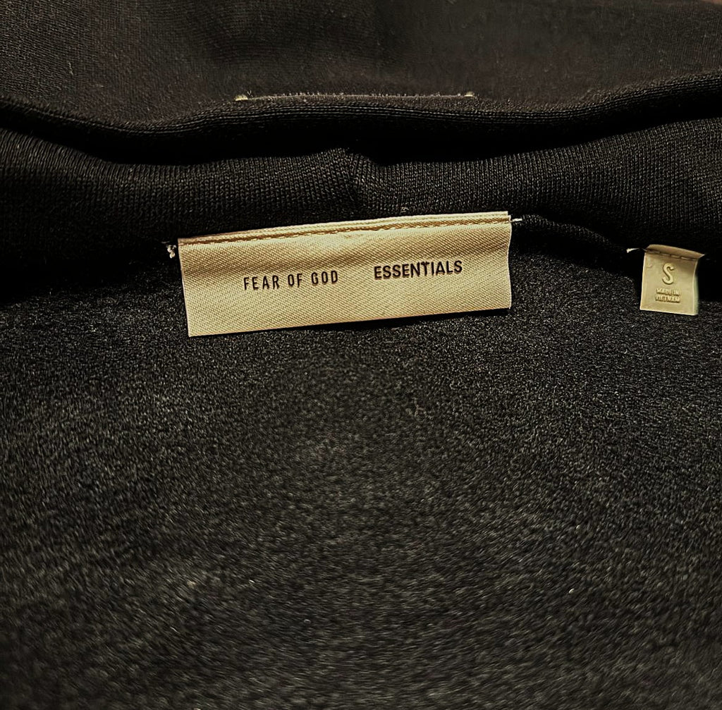 Fear of God Essentials Zip Up Hoodie - Black/Grey